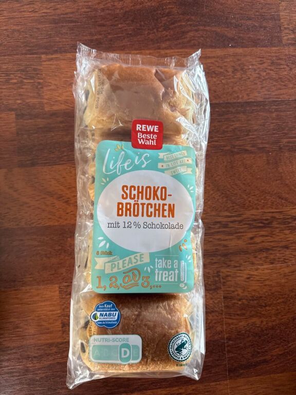 Rewe beste Wahl Schokobrötchen 360 g