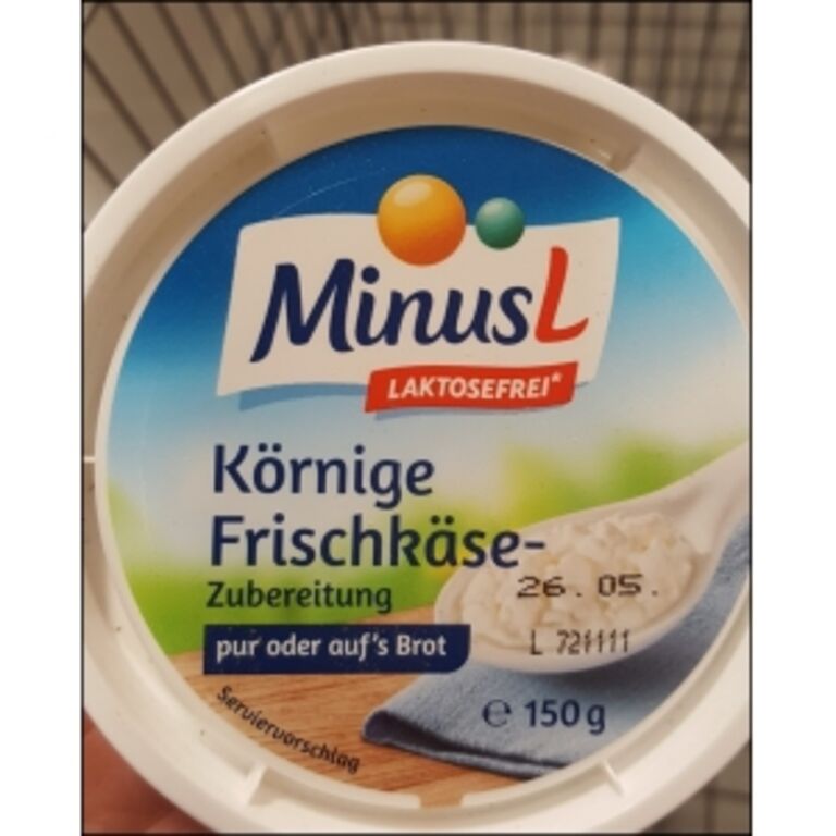 MinusL Körnige Frischkäse Zubereitung (laktosefrei)