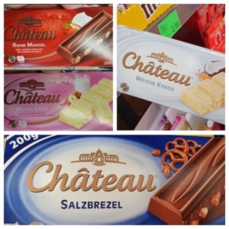 Aldi Nord Chateau Rahm Mandel / Weisse Crisp / Salzbrezel / Weisse Kokos