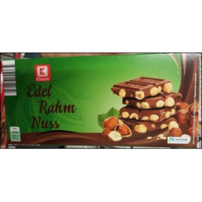Kaufland K-Classic Tafel Schokolade Edel Rahm Nuss  