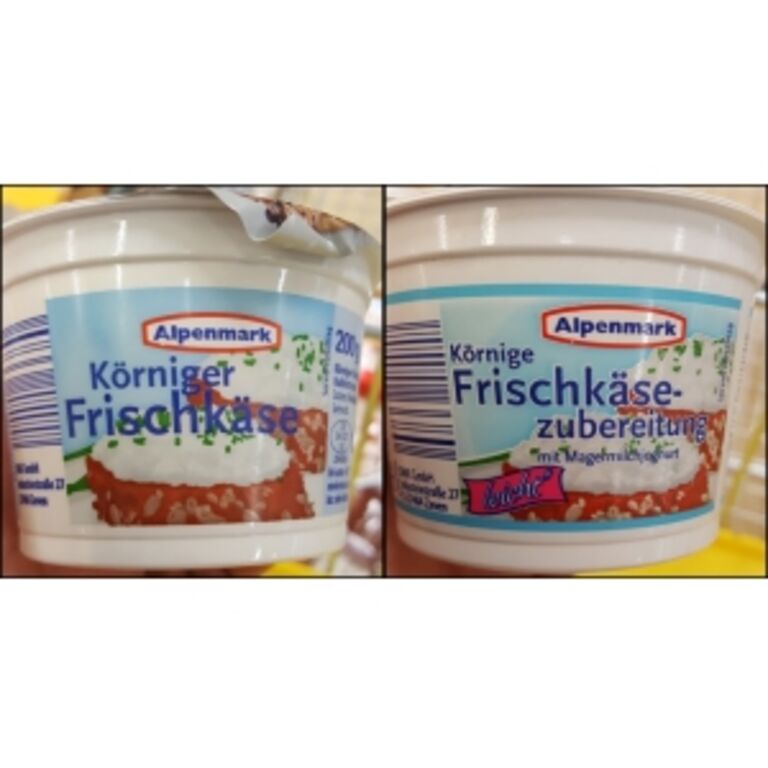 Aldi Süd Alpenmark Körniger Frischkäse & Leicht