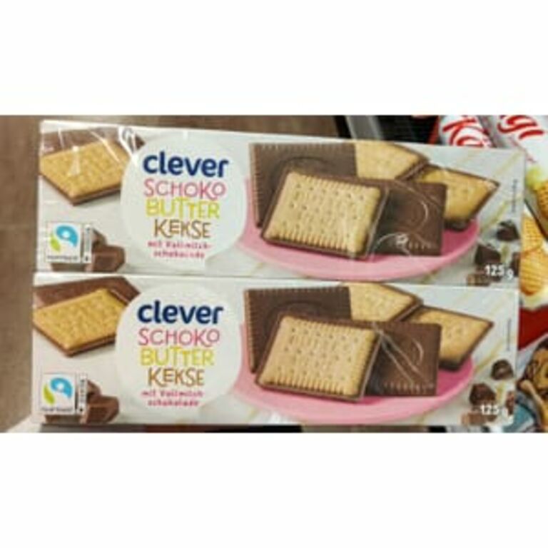 Clever Schoko Butterkeks mit Vollmilchschokolade