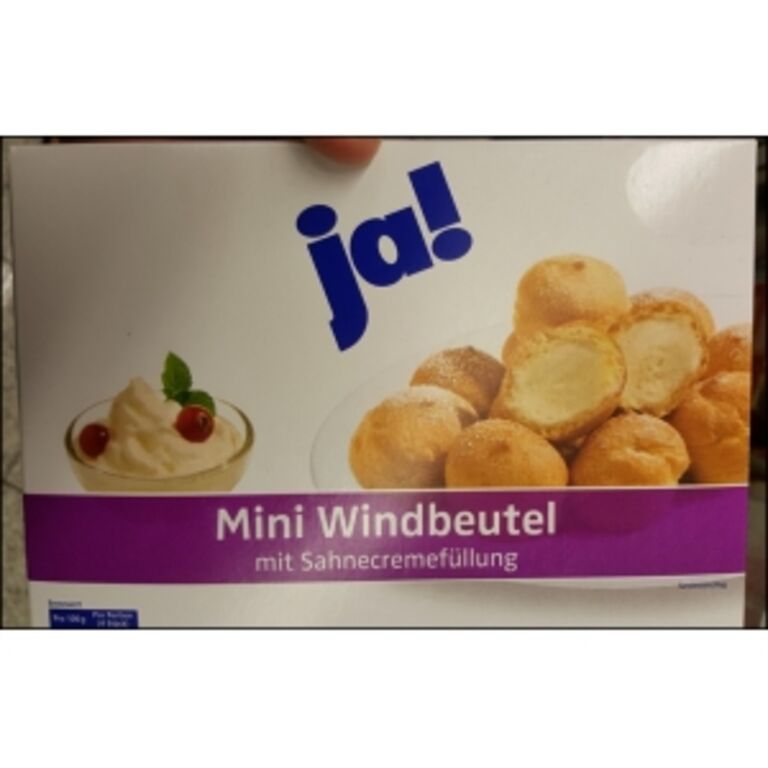 Rewe ja! Mini Windbeutel mit Sahnecremefüllung