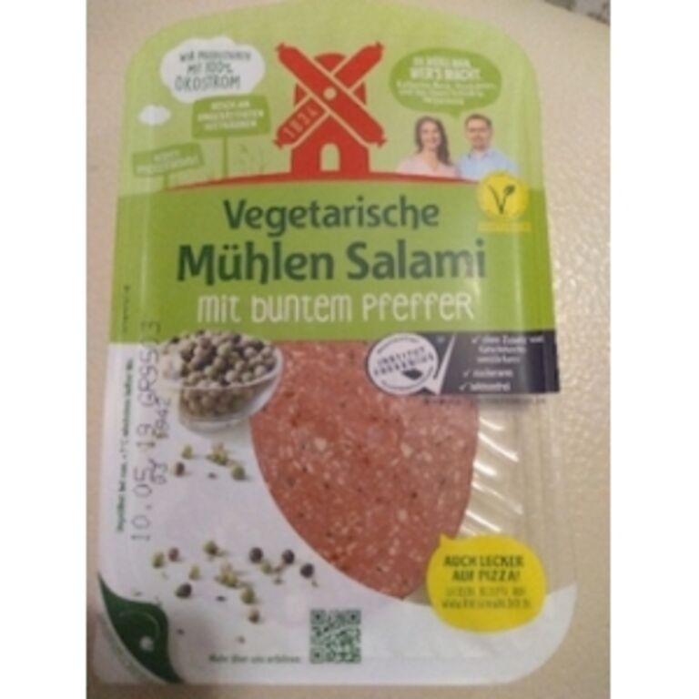 Rügenwalder Mühle Vegetarische Mühlen Salami mit buntem Pfeffer