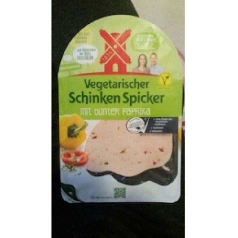 Rügenwalder Mühle Vegetarischer Schinken Spicker mit bunter Paprika