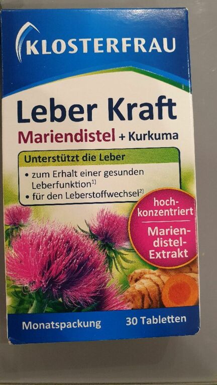 Klosterfrau Leber Kraft Mariendistel + Kurkuma 30 Tabletten 21g