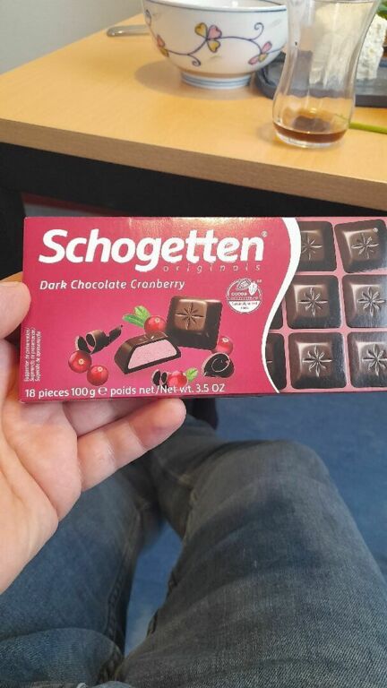 Schogetten originals Dark Chocolate Cranberry 18 pieces 100 g