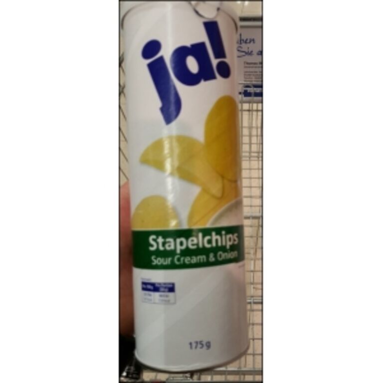 Rewe ja! Stapelchips Sour Creme & Onion 175g