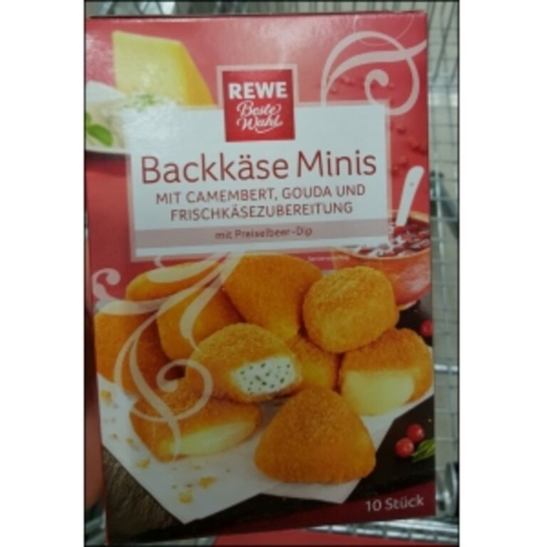 Rewe Beste Wahl Backkäse Minis mit Camembert, Gouda und Frischkäsezubereitung