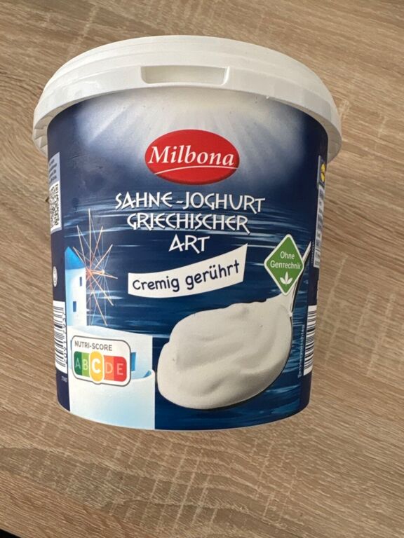 Milbona Sahne-Joghurt griechischer Art cremig gerührt 1 kg