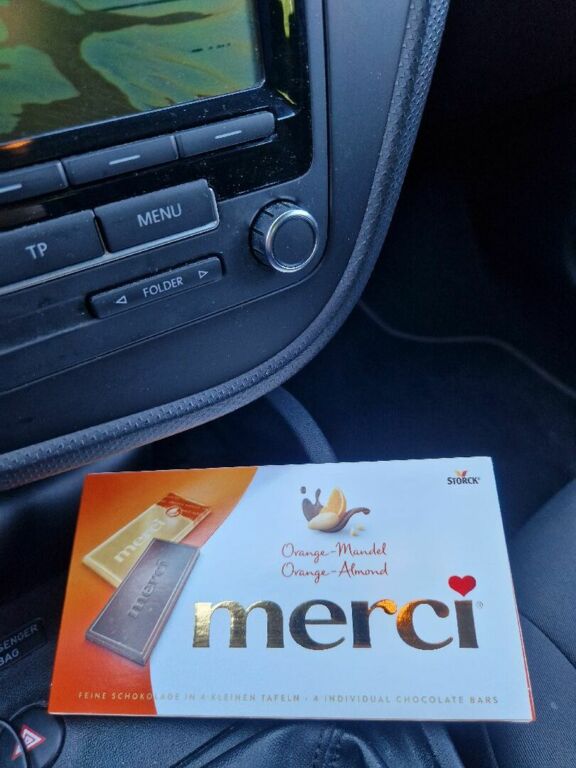STORCK merci Orange-Mandel Orange-Almond 100 g