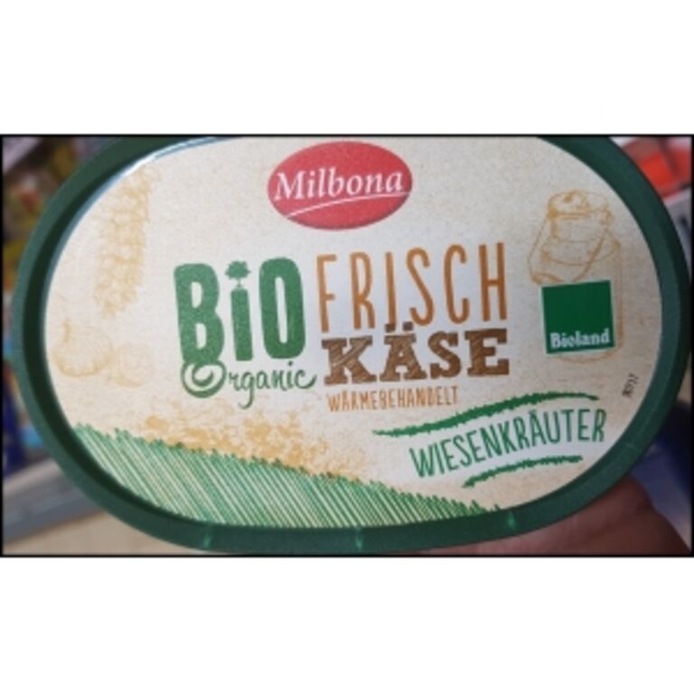 Lidl Milbona Bio Organic Frischkäse Wiesenkräuter  160g 