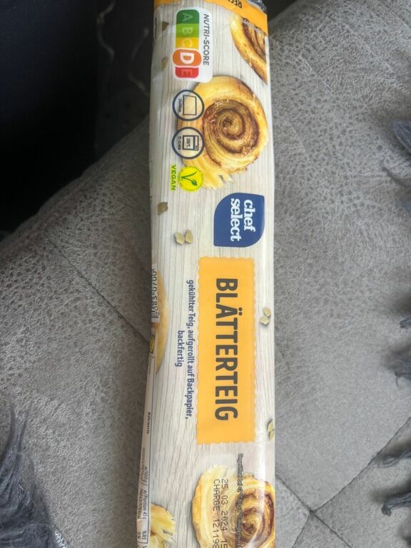 chef select Blätterteig Vegan 275g