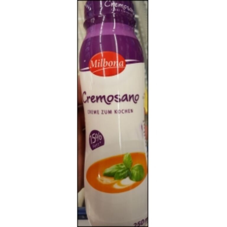 Lidl Milbona Cremosano 15% Fett 250ml