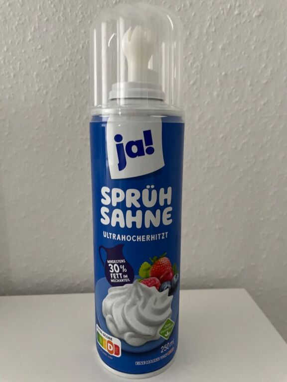 ja! Sprühsahne 250 ml