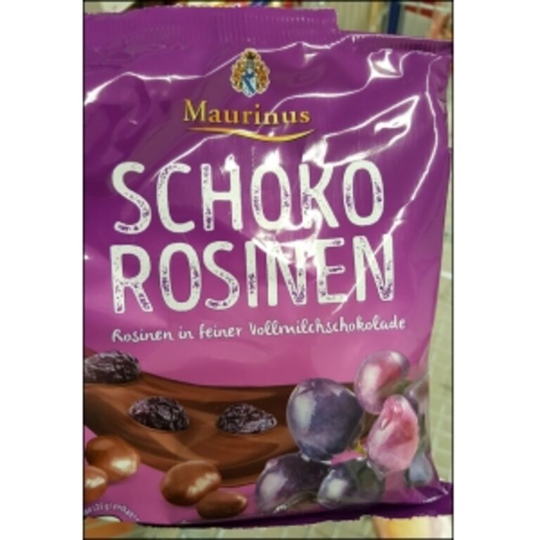 Aldi Nord Maurinus Schoko Rosinen 200g