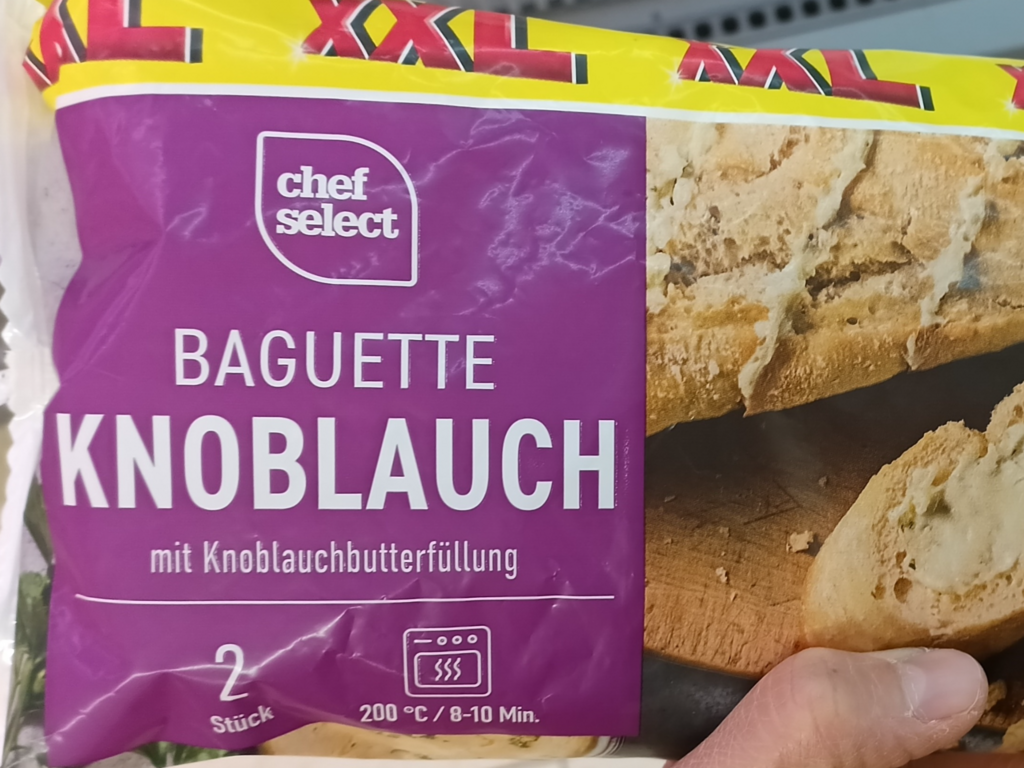 chef select Baguette Knoblauch vegetarisch 2 Stück 350g