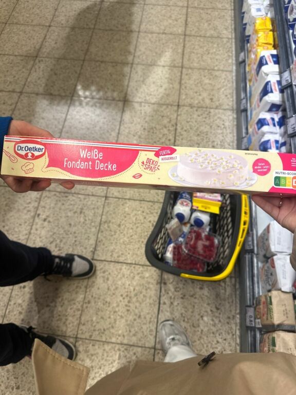 Dr. Oetker Weiße Fondant Decke