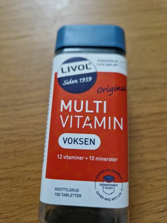 LIVOL siden 1959 original MULTI VITAMIN VOKSEN 12 vitaminler + 10 mineraler
