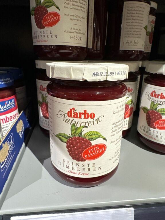 d'arbo Naturrein feinste Himbeeren 450 g