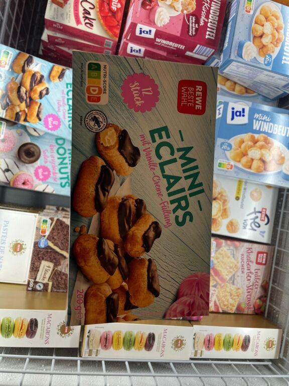 REWE Beste Wahl Mini Eclairs (Artikelcodierung 0333472-P0644)