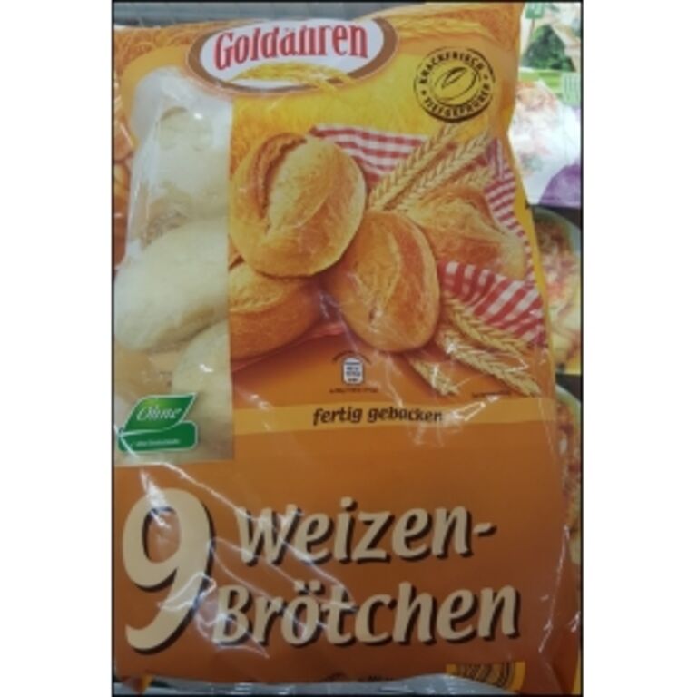 Aldi Nord Goldähren  9 Weizenbrötchen  