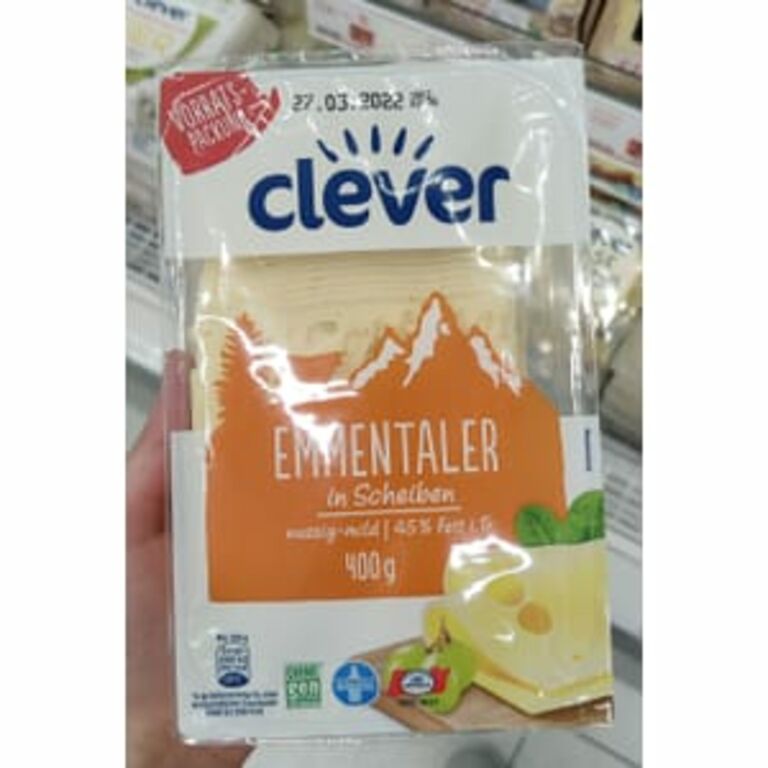 Clever Emmentaler in Scheiben