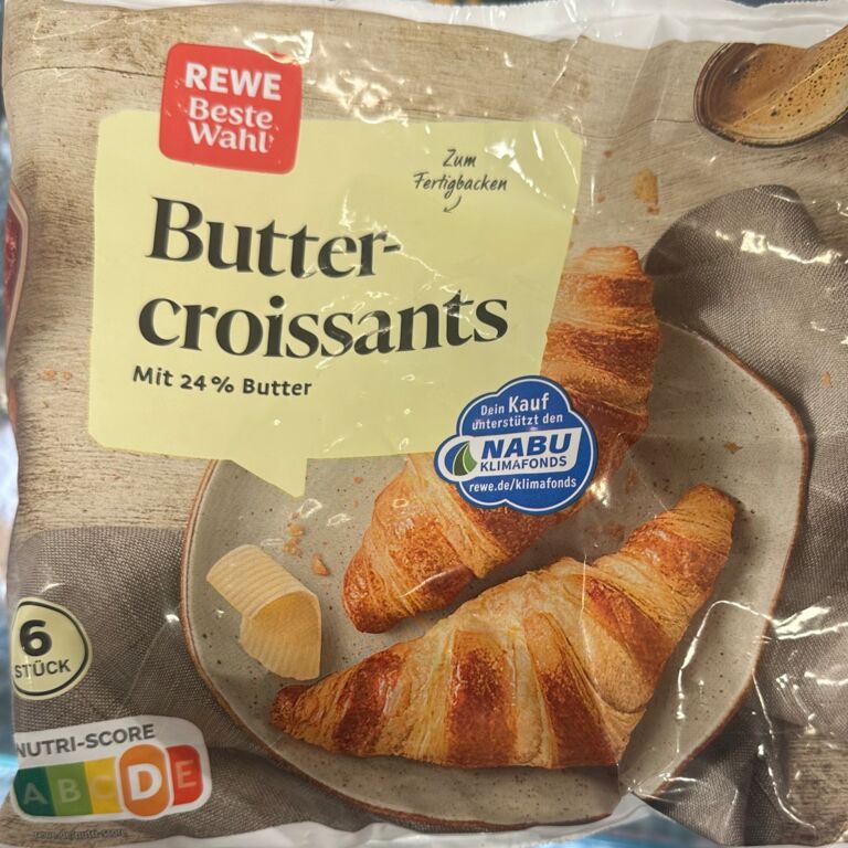Rewe beste Wahl Buttercroissants 360 g